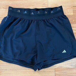 New Women's Adidas Hyperglam Pacer Black Shorts Size Medium NWT